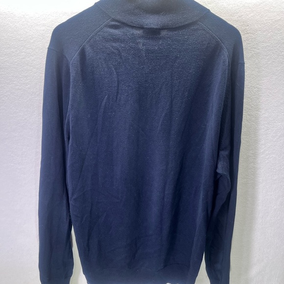 Jos. A Banks Traveler 100% Pima Cotton 1/4 Zip Shirt Mens M Navy soft Light 1861 - Picture 5 of 6